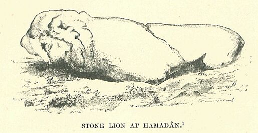 087.jpg Stone Lion at Hamadn 
