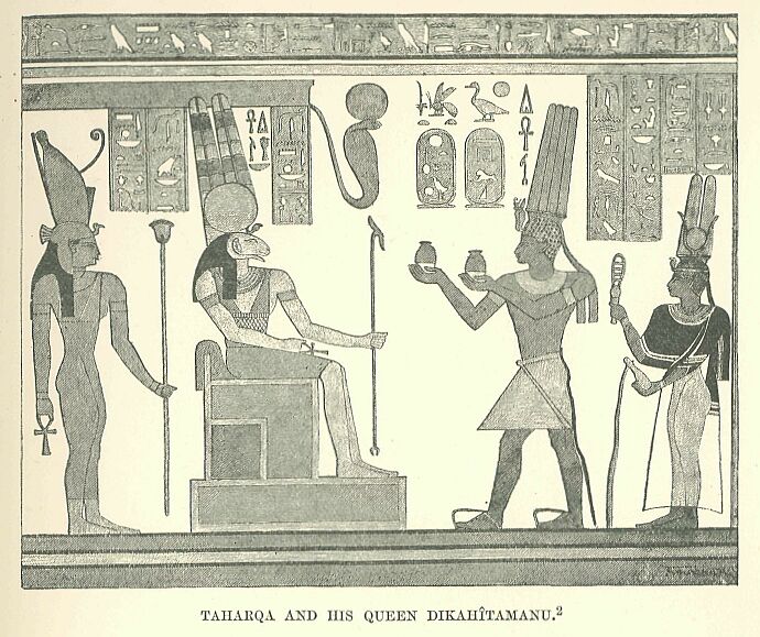 139.jpg Taharqa and his Queen Dikahtamanu 
