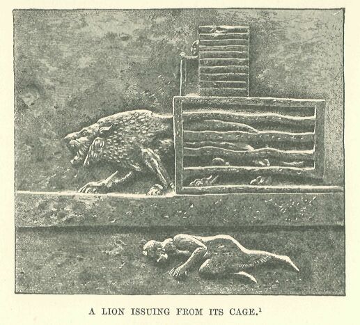 198.jpg a Lion Issuing from Its Cage 
